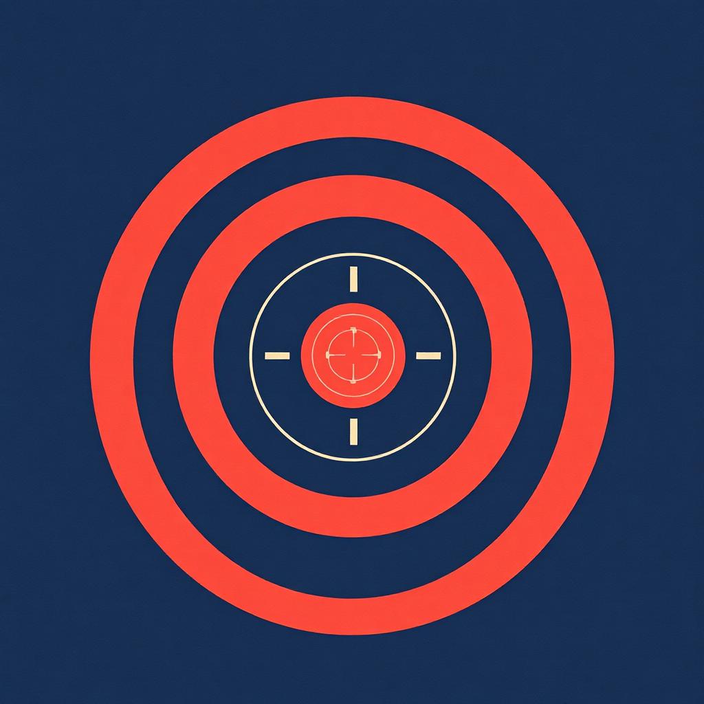Abstract precision target graphic